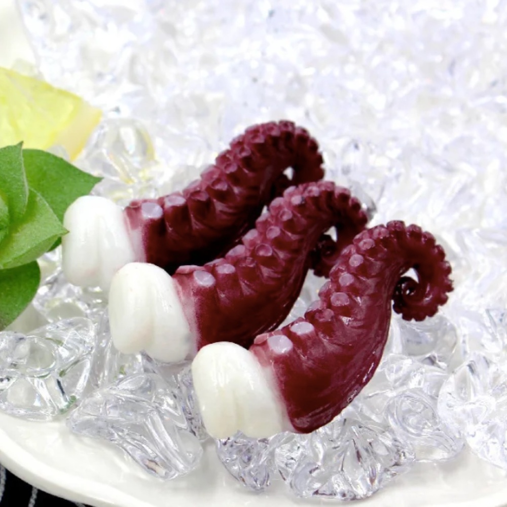 5x simulated tentacles BNIP fake food for photography and crafts